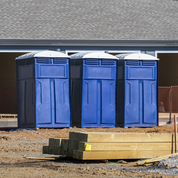 do you offer hand sanitizer dispensers inside the portable toilets in Waubun